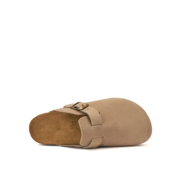 Taupe klompen NOE gemaakt van suede-leer - Afbeelding 5